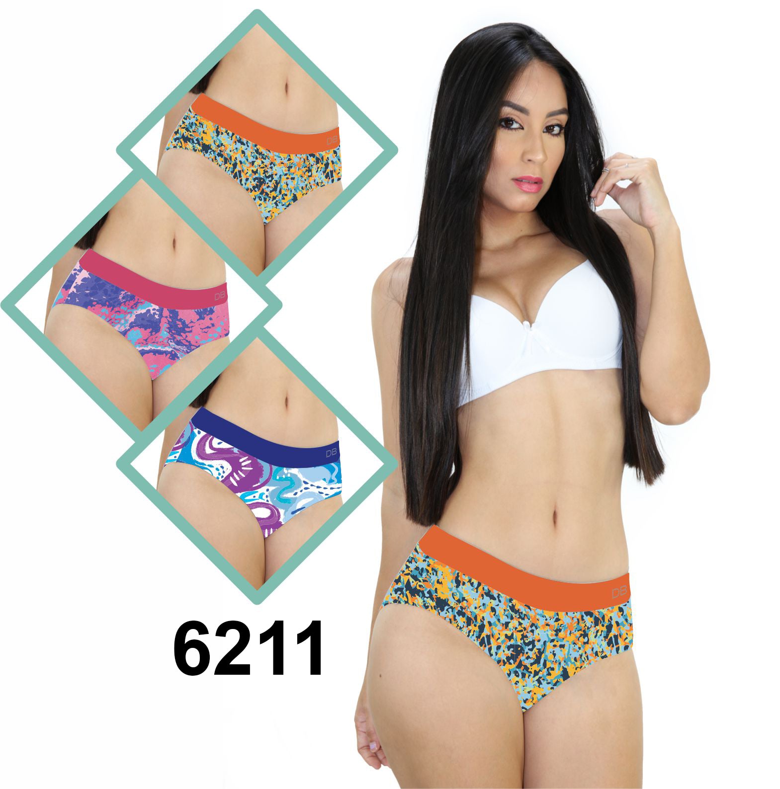 DB-6211 Trim Hipster Panty by Dear Body