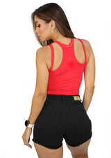 ANW-51190 Red Bodysuit de Mujer
