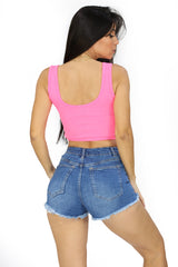 ANW-52884 Fuchsia Neon Top de Mujer
