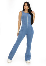 BL-BP-08041 Medium Denim Jumpsuit de Mujer