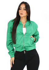 BL-BJ-07329 Forest Green Jacket de Mujer