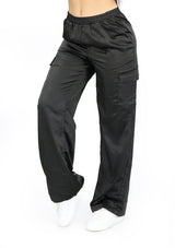BL-BP-05717 Black Pantalón Cargo de Mujer