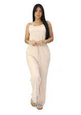 BL-BP-05794A Taupe Jumpsuit de Mujer
