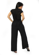 BL-BP-08068 Black Jumpsuit de Mujer
