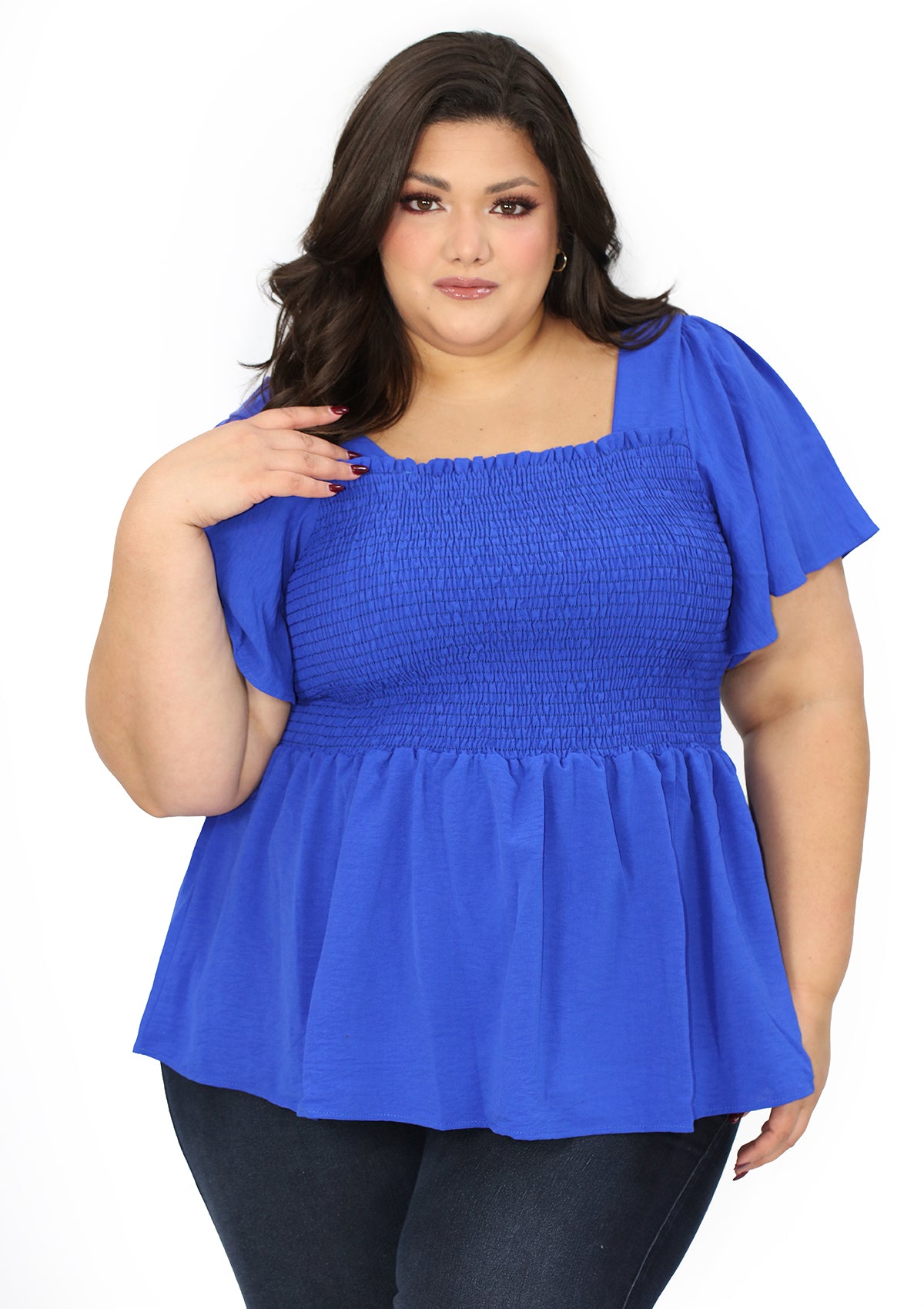 BL-T-5706 Royal Blusa Plus de Mujer