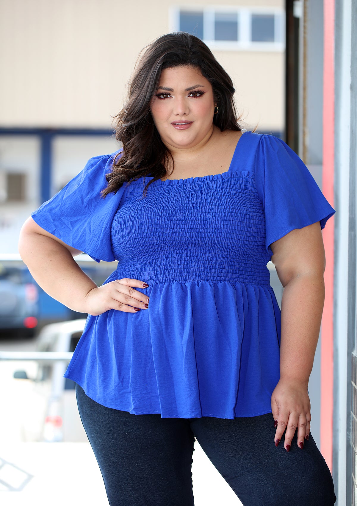 BL-T-5706 Royal Blusa Plus de Mujer