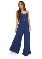 CA-BP-5187 Navy Jumpsuit de Mujer