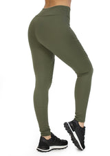 CH-5H-1662 Green Leggings Deportivo de Mujer
