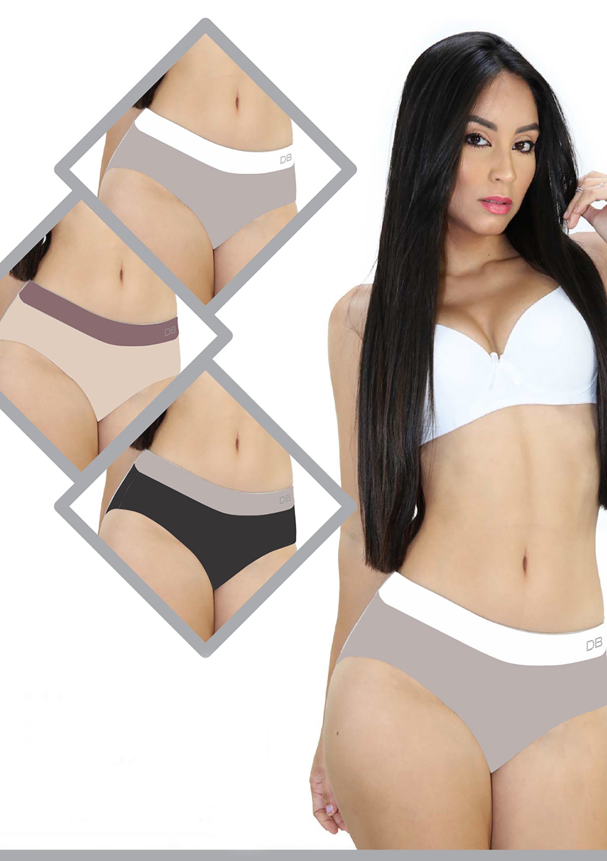 DB-6295 Trim Hipster Panty by Dear Body