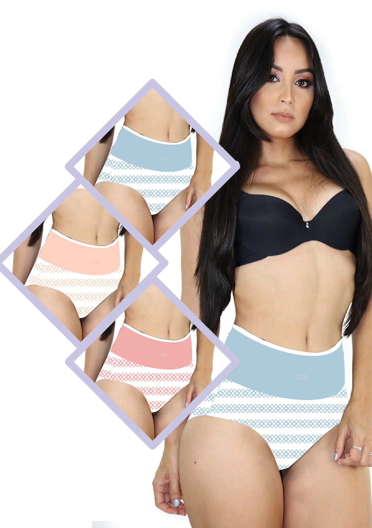 DB-6296 High Waist Panty by Dear Body