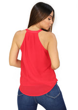 DN-A-7375-T Red Blusa de Mujer