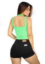 DY-1420 Green Top de Mujer