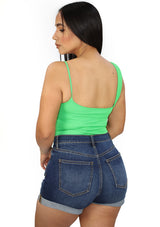 DY-1421 Green Bodysuit de Mujer