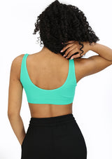DY-373 Green Cami Bra Top (Sport Bra) de Mujer