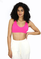 DY-373 Fuchsia Cami Bra Top (Sport Bra) de Mujer