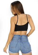 DY-D-6007 Black Sport Bra de Mujer