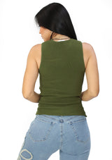 DZ-24-A340 Dark Olive Blusa de Mujer
