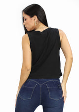 DZ-24-C047-D Black Blusa de Mujer