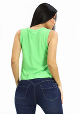 DZ-24-C047-D Green Blusa de Mujer