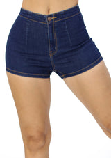 EJ-V-7236 Dark Denim Short de Mujer