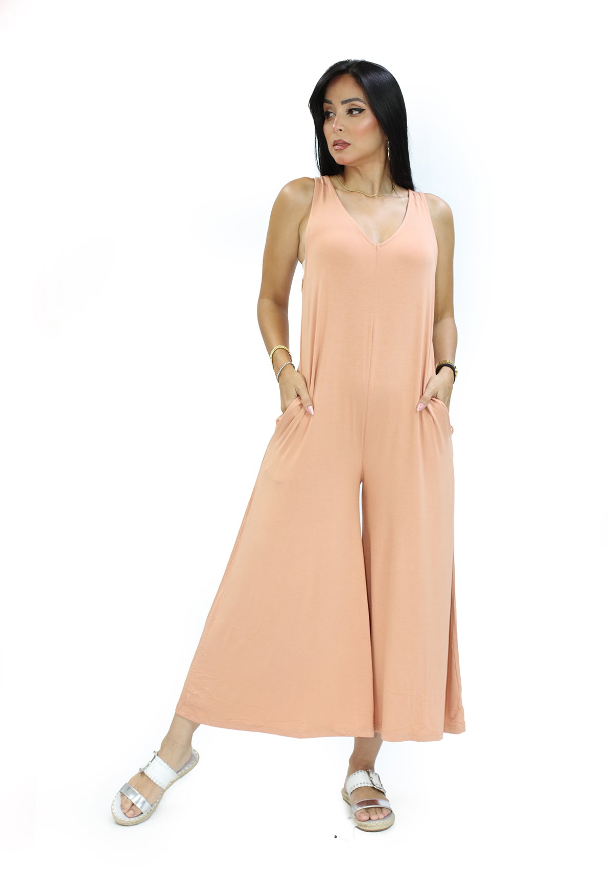 HF-24E-401 Copper Tan Jumpsuit de Mujer