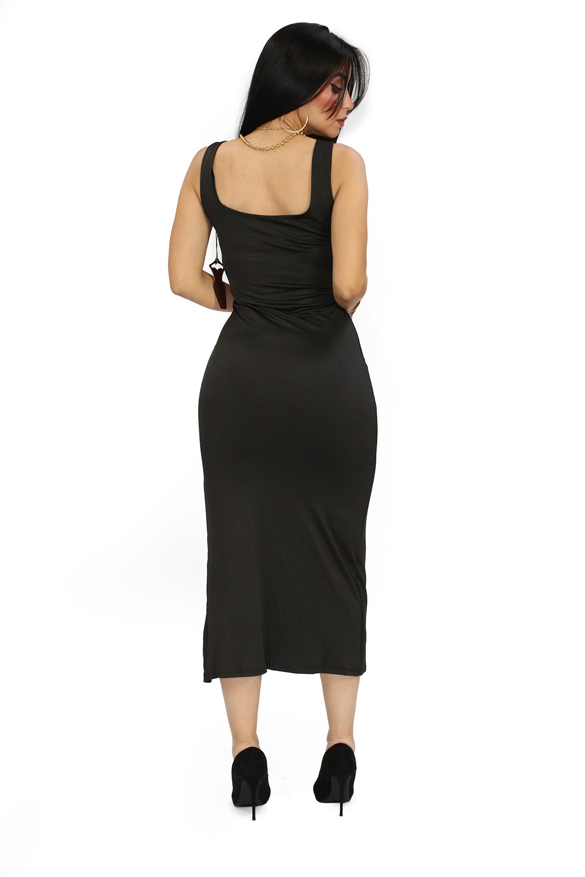 HM-D-14334 Black Vestido de Mujer