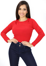 HM-T-56733 Red Bodysuit de Mujer
