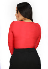 HM-T-56746 Red Bodysuit de Mujer