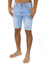 04286 Ripped Flex Bermuda Jeans de Hombre by HN