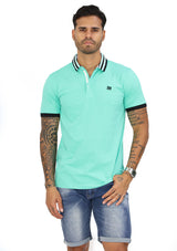 HN04378 Green Mens Polo by HN