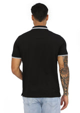 HN04382 Black Mens Polo by HN