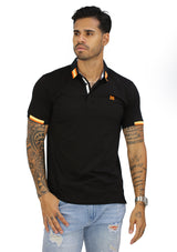 HN04387 Black Mens Polo by HN