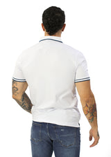 HN-04480 White Mens Polo by HN