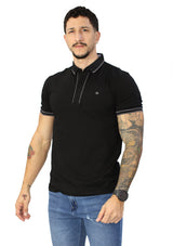 HN-04482 Black Mens Polo by HN