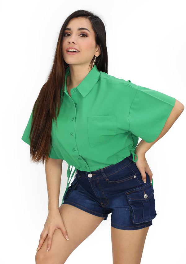 HYHF24A649 Green Blusa de Mujer
