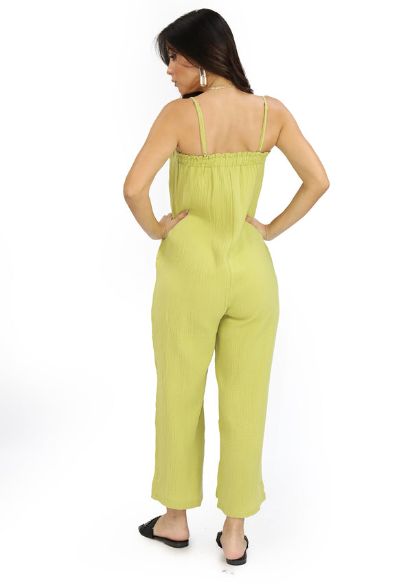 HYHF24C921 Green Jumpsuit de Mujer