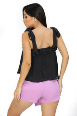 HY-HF-24E-220 Black Blusa de Mujer