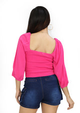 HY-HF-24F-188 Fuchsia Blusa de Mujer