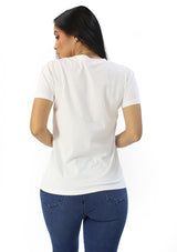 IN-Y300-CH White Ribbon Cherry Blusa de Mujer