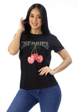 IN-Y300-CH Black Cherries Blusa de Mujer