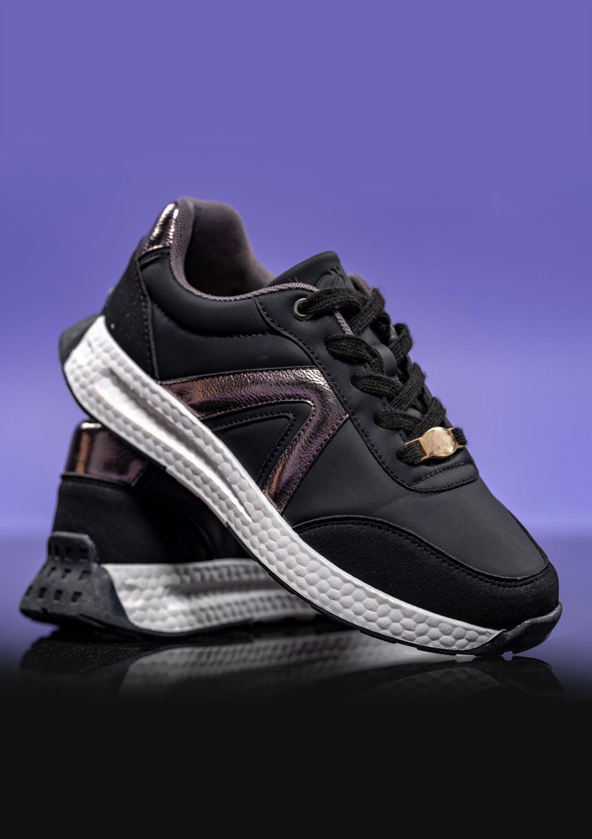 JC-ESTRELLA Black / Pewter Menina Women Shoes