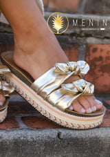JC-NAPPA-2 Gold Menina Women Shoes