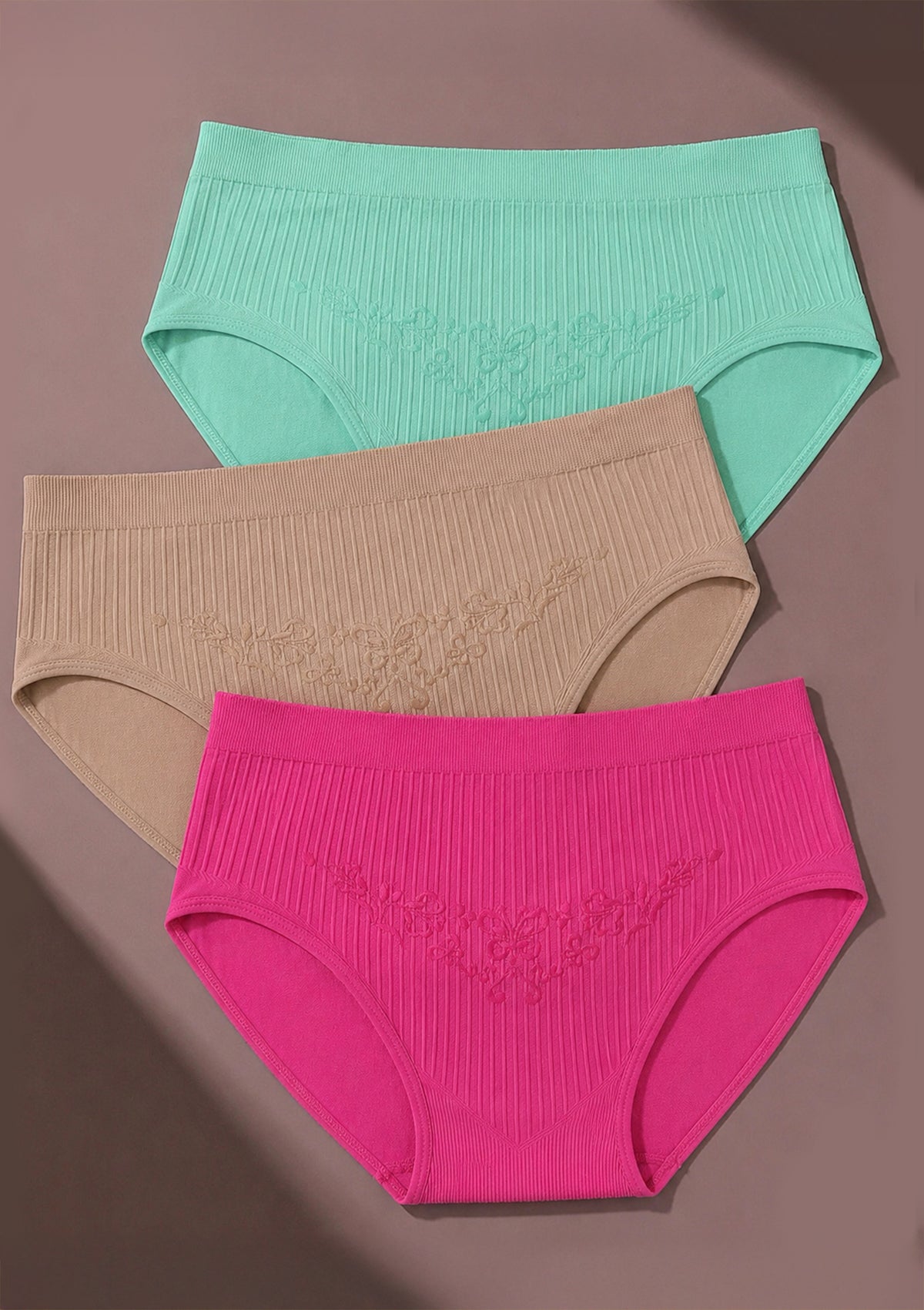 JM-FE-16922B Multicolor Panty PQT 3 de Mujer by Femina