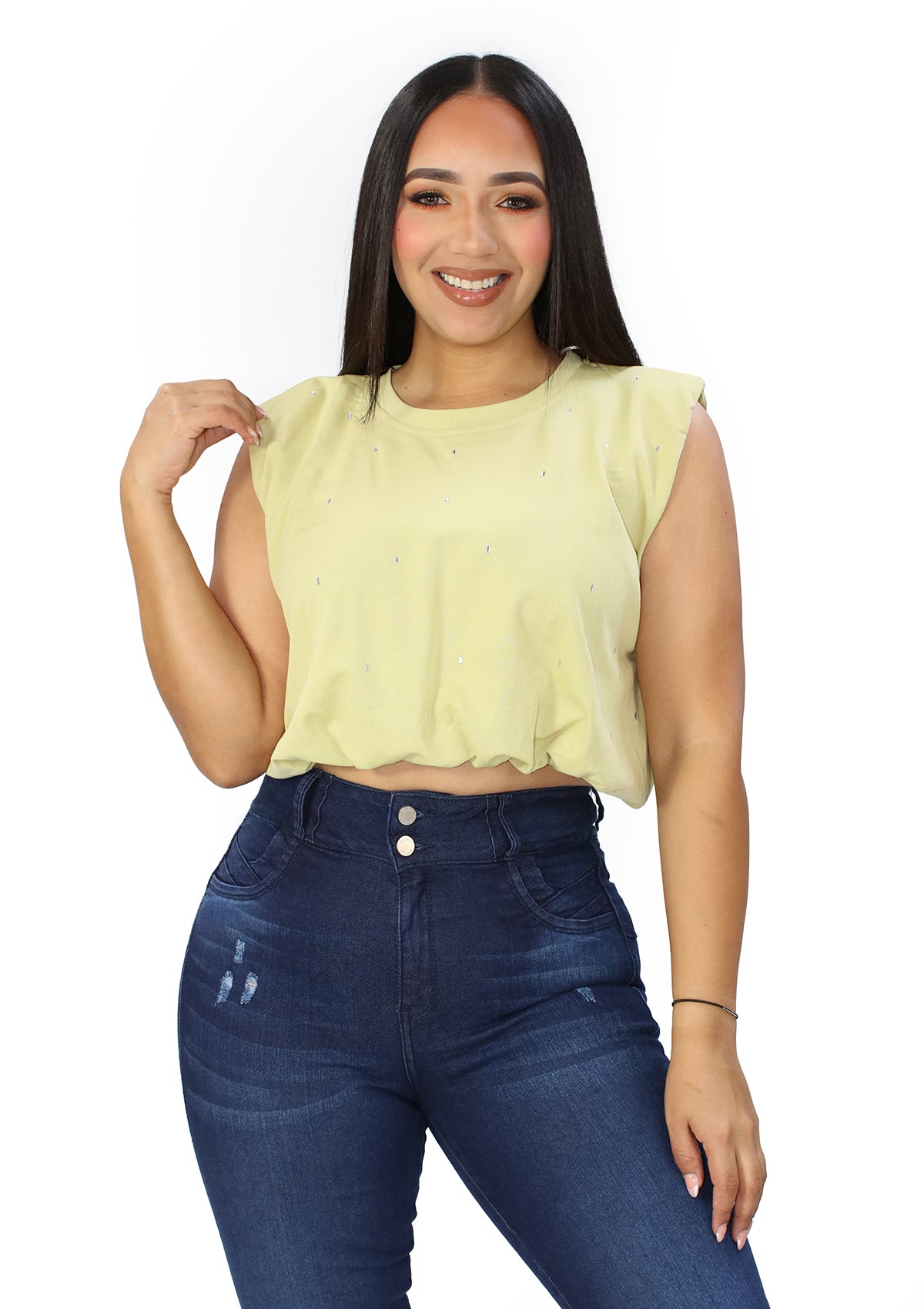 LC-A-5857 Soft Green Blusa de Mujer