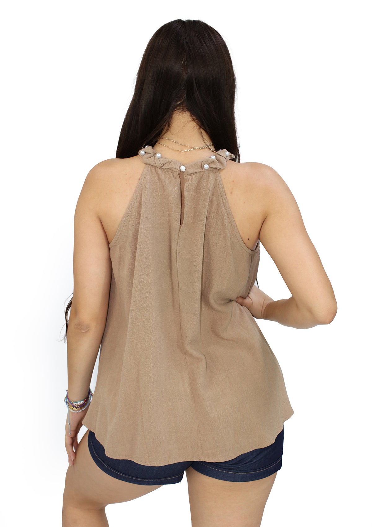 LC-A-7117 Beige Blusa de Mujer
