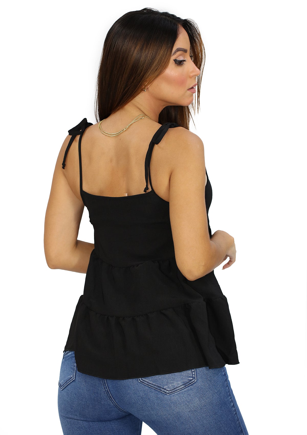LE-M-5931 Black Blusa de Mujer