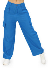 LP-CARGO-CH1 Cobalt Pantalón Cargo de Mujer