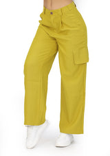 LP-CARGO-CH1 Olive Oil Pantalón Cargo de Mujer