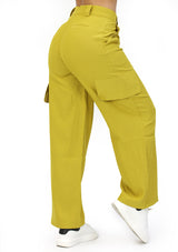 LP-CARGO-CH1 Olive Oil Pantalón Cargo de Mujer