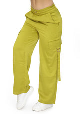 LP-CARGO-S01 Golden Kiwi Pantalón Cargo de Mujer
